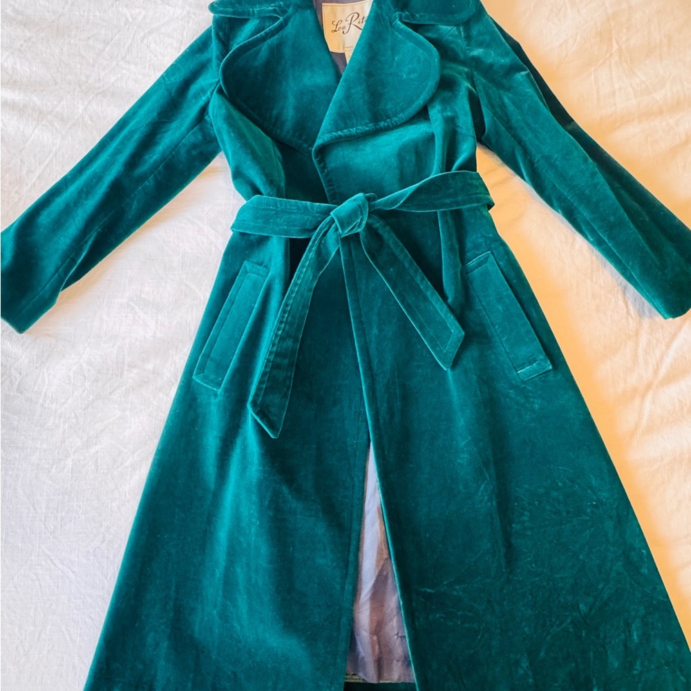 Vintage Velvet Trench Coat
